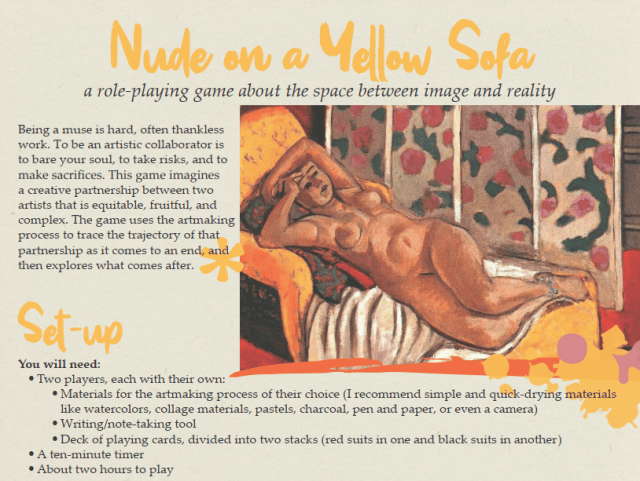 Game Jam Winner Spotlight: Nude On A Yellow Sofa - Vimarsana News